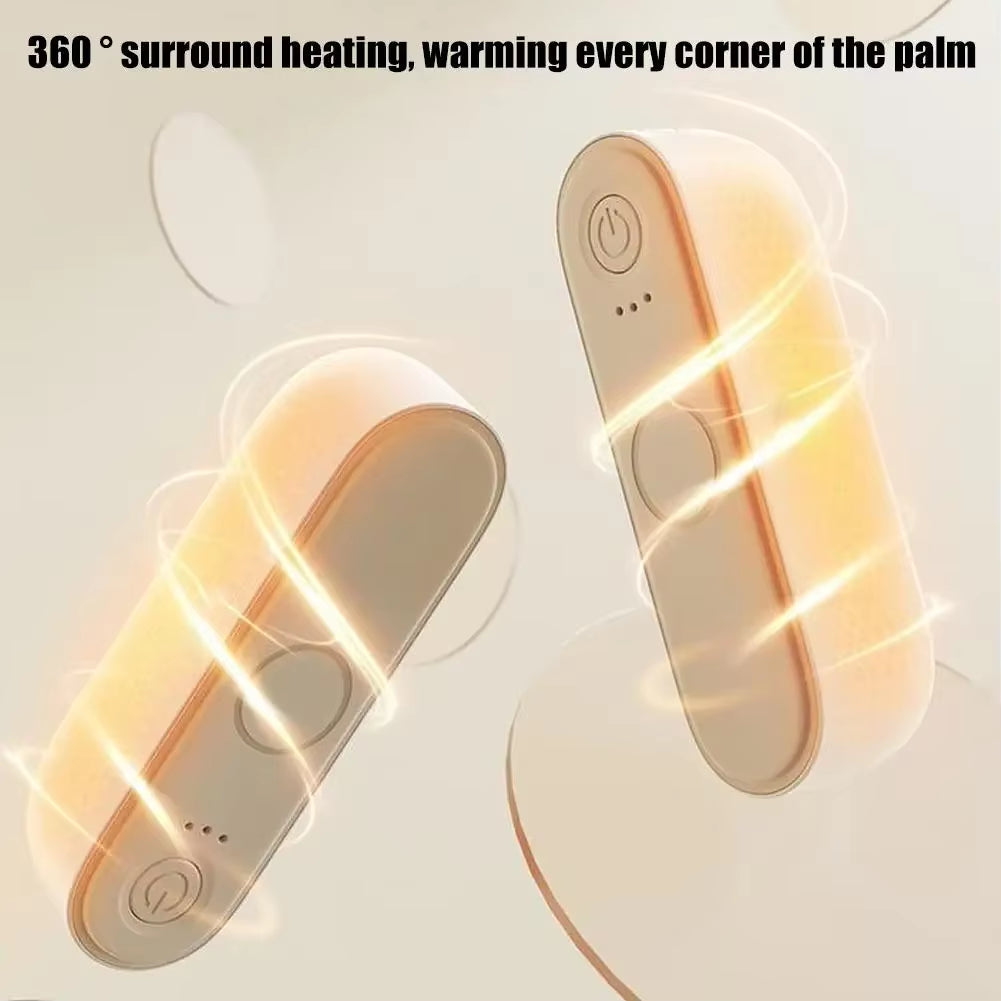 Safe Heating Warmer Pocket Heater in Winter 2 in 1 Magnetic Rechargeable Hand Warmers Electric Portable Handwarmers Long Lasting